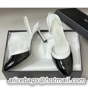 Best Product Chanel Lambskin & Patent Calfskin Leather Pumps 7.5cm G47175 Black/White 2026