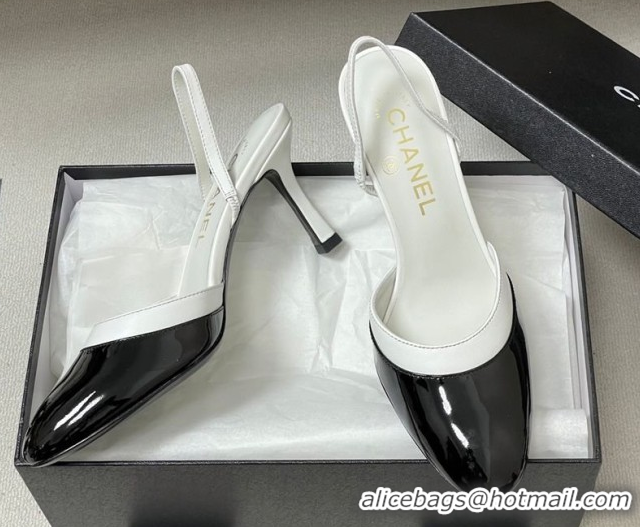 Best Product Chanel Lambskin & Patent Calfskin Leather Pumps 7.5cm G47175 Black/White 2026