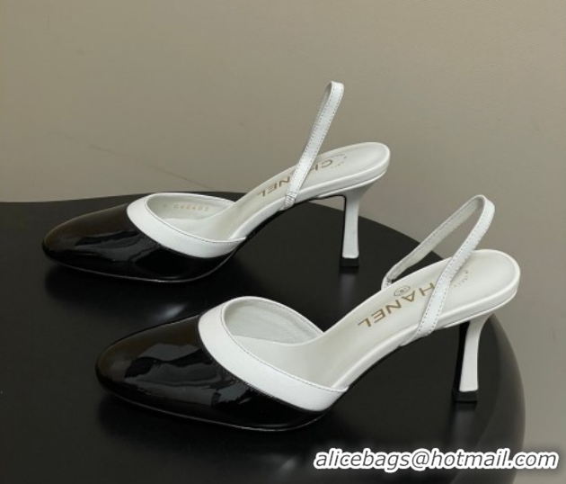 Best Product Chanel Lambskin & Patent Calfskin Leather Pumps 7.5cm G47175 Black/White 2026