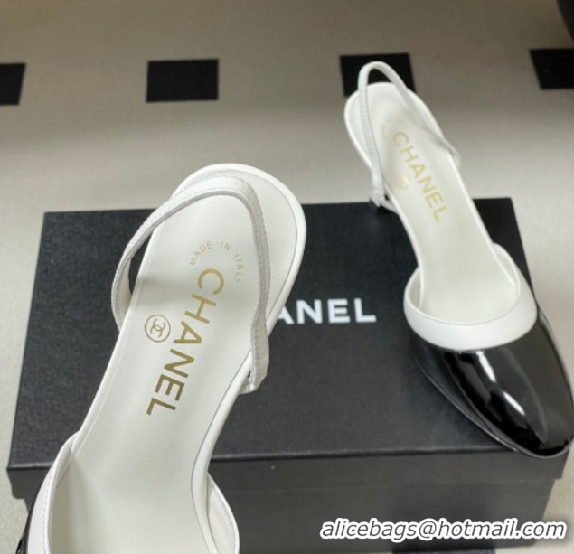 Best Product Chanel Lambskin & Patent Calfskin Leather Pumps 7.5cm G47175 Black/White 2026