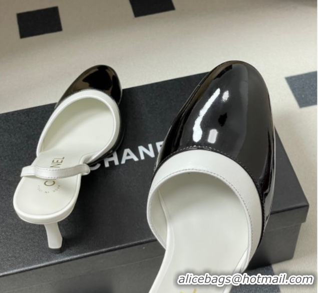 Best Product Chanel Lambskin & Patent Calfskin Leather Pumps 7.5cm G47175 Black/White 2026