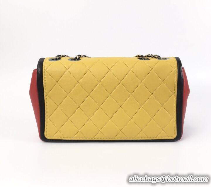Promotional Chanel Primary Tri-Color Quilted Leather Flap Bag A11112 Multicolor