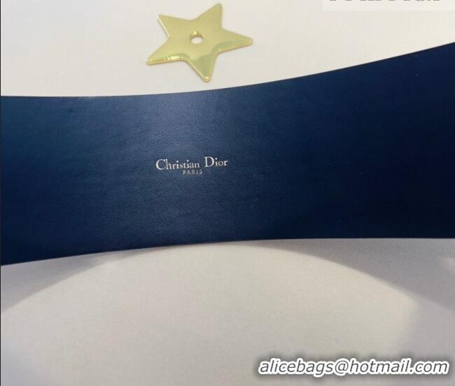 Top Grade Dior Saddle Leather Belt Bag with Pouch 7056 Black 2025