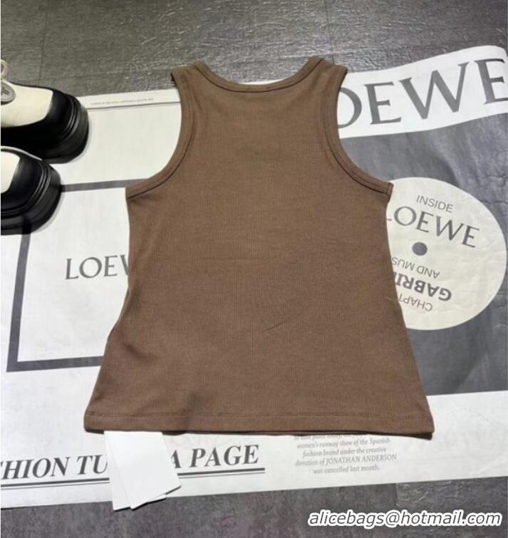 Unique Grade Celine Triomphe Tank Top CE59981 Glossy Brown
