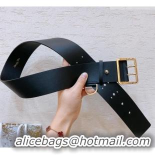 Top Quality Dior Calfskin Belt 5cm D71122 Black/Gold 2025