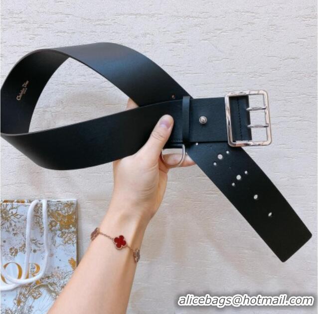 Good Product Dior Calfskin Belt 5cm D71123 Black/Silver 2025