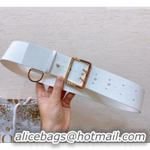 Famous Brand Dior Calfskin Belt 5cm D71124 White 2025