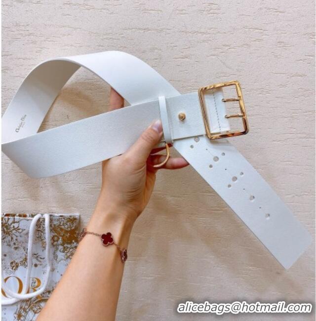 Famous Brand Dior Calfskin Belt 5cm D71124 White 2025