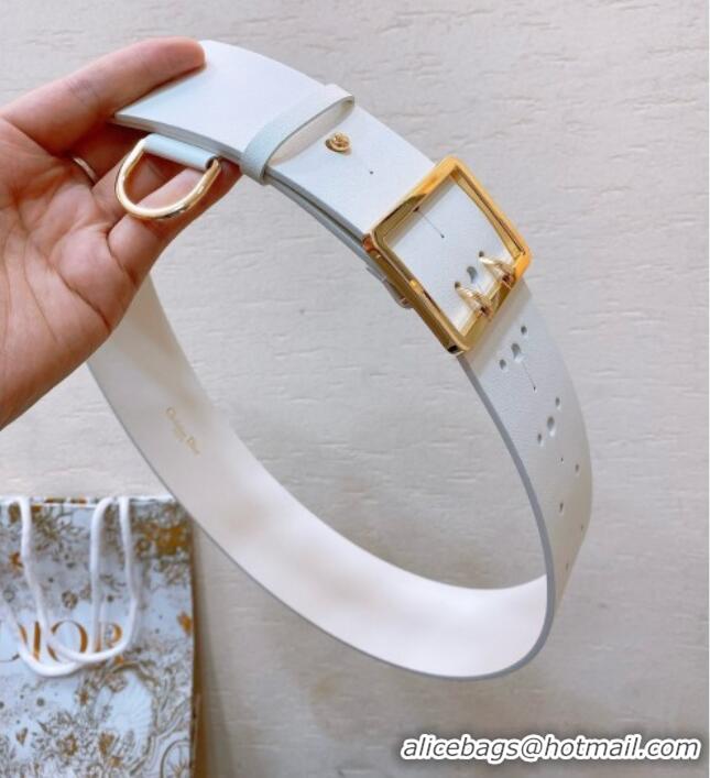 Famous Brand Dior Calfskin Belt 5cm D71124 White 2025