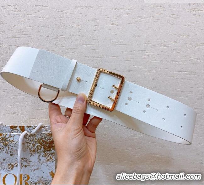Famous Brand Dior Calfskin Belt 5cm D71124 White 2025