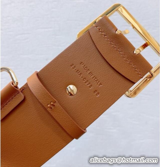 Top Grade Dior Calfskin Belt 5cm D71125 Brown 2025
