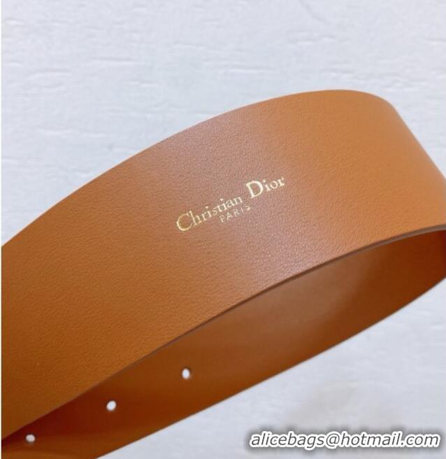 Top Grade Dior Calfskin Belt 5cm D71125 Brown 2025