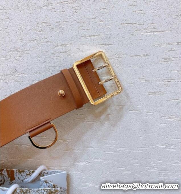Top Grade Dior Calfskin Belt 5cm D71125 Brown 2025