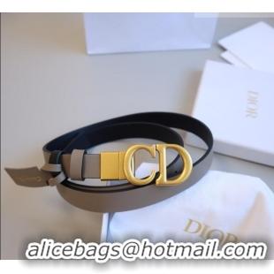 Good Product Dior CD Calfskin Belt 2cm C71203 Grey 2025