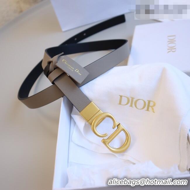Good Product Dior CD Calfskin Belt 2cm C71203 Grey 2025