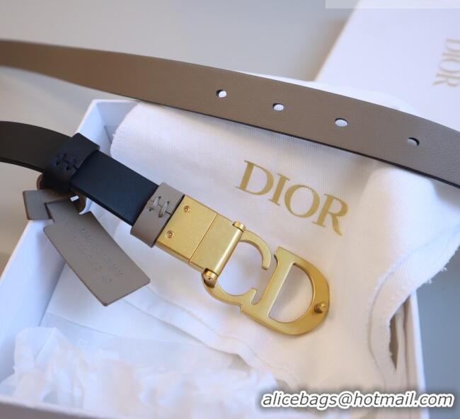 Good Product Dior CD Calfskin Belt 2cm C71203 Grey 2025