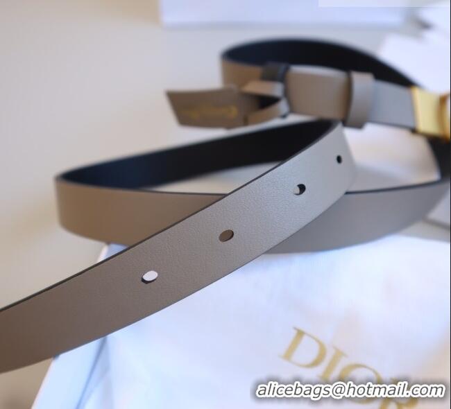 Good Product Dior CD Calfskin Belt 2cm C71203 Grey 2025