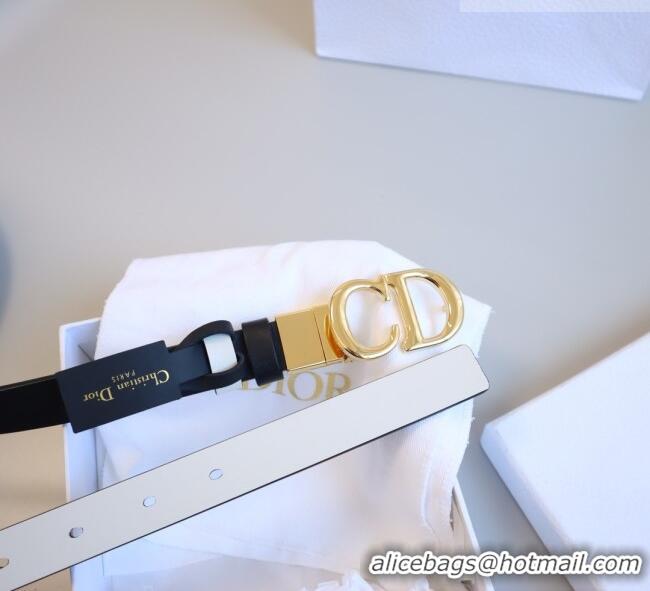 Promotional Dior CD Calfskin Belt 2cm C71204 Black 2025