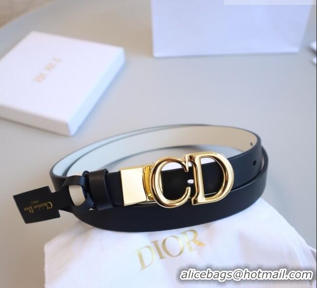 Promotional Dior CD Calfskin Belt 2cm C71204 Black 2025