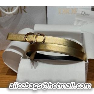 Promotional Dior CD Buckle Reversible Belt 2cm in Smooth Leather DR2012025 Yellow Gold 2025