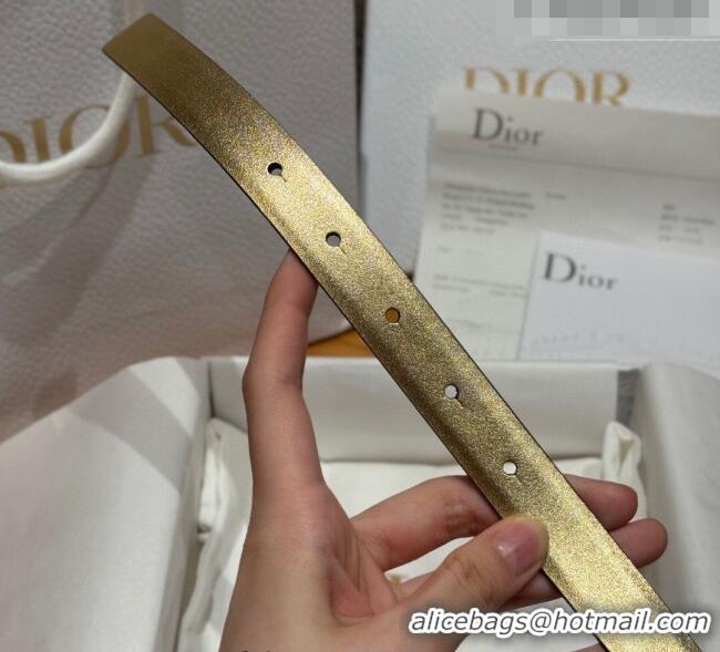 Promotional Dior CD Buckle Reversible Belt 2cm in Smooth Leather DR2012025 Yellow Gold 2025