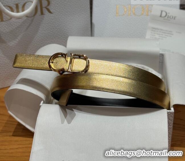 Promotional Dior CD Buckle Reversible Belt 2cm in Smooth Leather DR2012025 Yellow Gold 2025