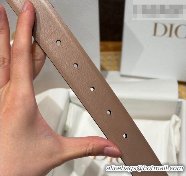Big Discount Dior CD Buckle Reversible Belt 3.5cm in Smooth Leather DR2013025 Beige 2025