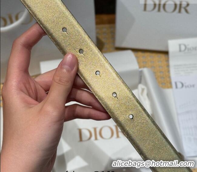 Good Product Dior CD Buckle Reversible Belt 3.5cm in Smooth Leather DR2013025 Yellow Gold 2025