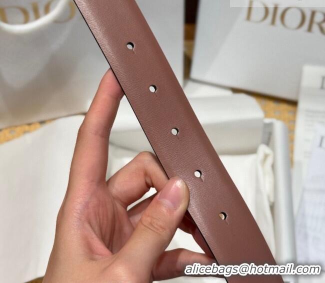 Luxury Discount Dior CD Buckle Reversible Belt 3.5cm in Smooth Leather DR2013025 Powder 2025