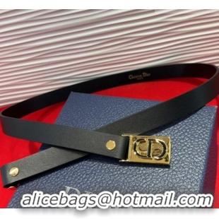 Grade Design Dior 30 Montaigne Treasure Belt 2cm in Calfskin Leather DR091201 Black 2025