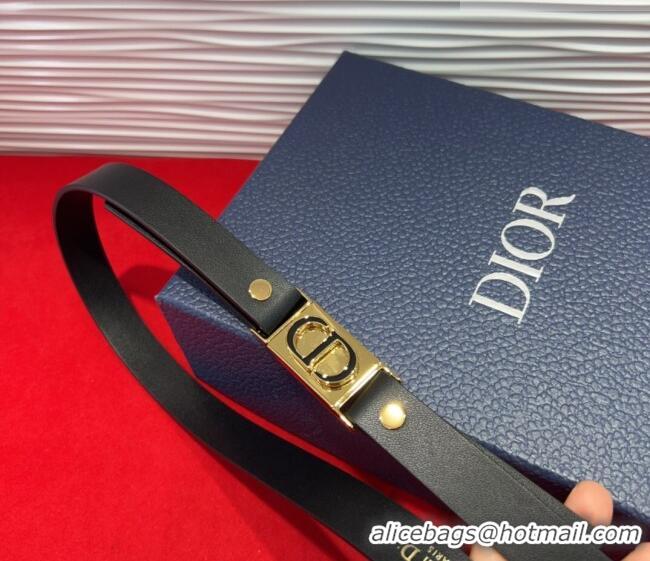 Grade Design Dior 30 Montaigne Treasure Belt 2cm in Calfskin Leather DR091201 Black 2025