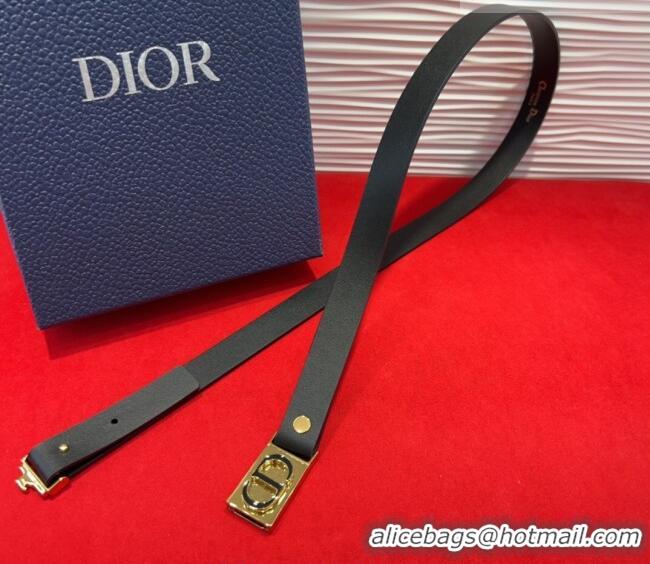 Grade Design Dior 30 Montaigne Treasure Belt 2cm in Calfskin Leather DR091201 Black 2025
