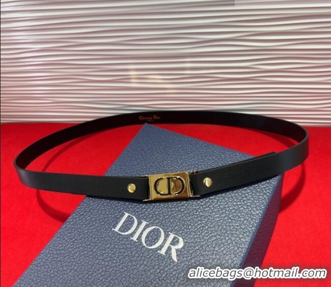 Grade Design Dior 30 Montaigne Treasure Belt 2cm in Calfskin Leather DR091201 Black 2025