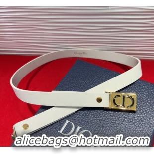 Promotional Dior 30 Montaigne Treasure Belt 2cm in Calfskin Leather DR091201 White 2025