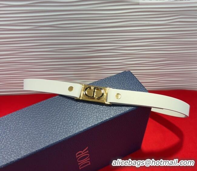 Promotional Dior 30 Montaigne Treasure Belt 2cm in Calfskin Leather DR091201 White 2025