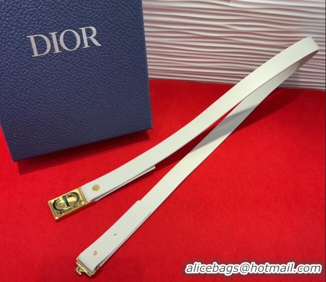 Promotional Dior 30 Montaigne Treasure Belt 2cm in Calfskin Leather DR091201 White 2025