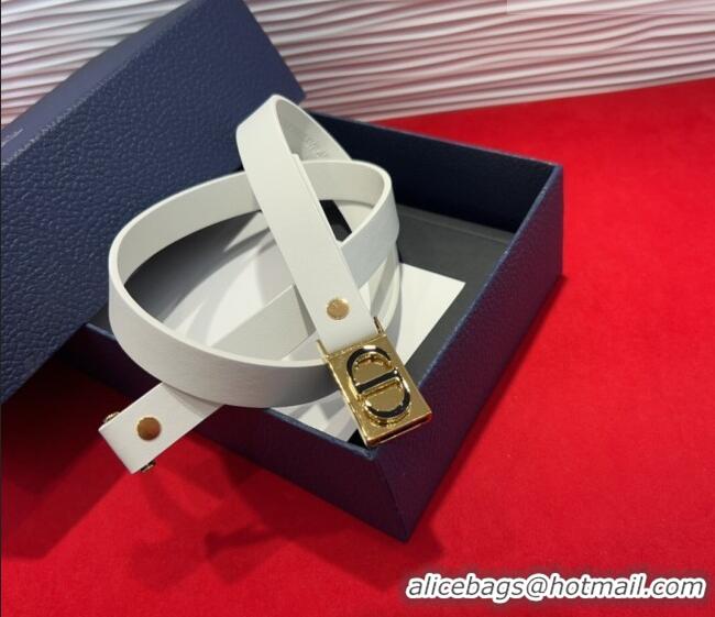Promotional Dior 30 Montaigne Treasure Belt 2cm in Calfskin Leather DR091201 White 2025