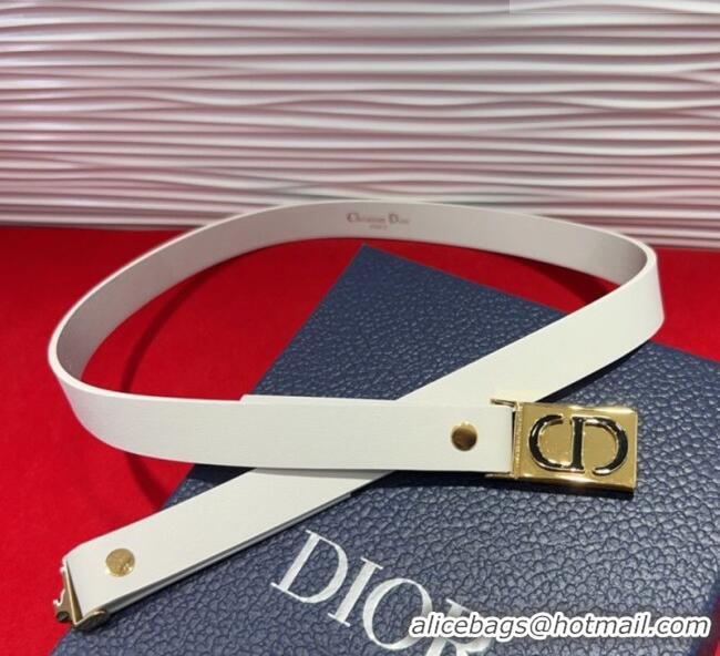 Promotional Dior 30 Montaigne Treasure Belt 2cm in Calfskin Leather DR091201 White 2025