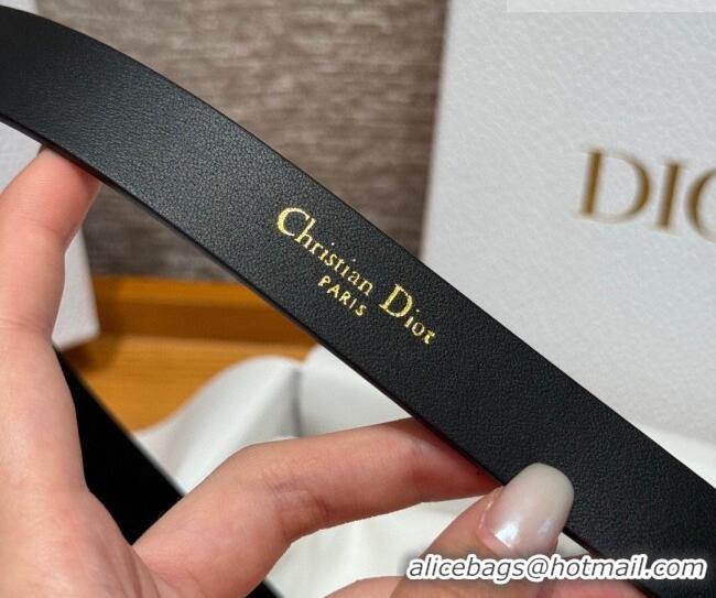 Unique Discount Dior Suede Belt 2cm with CD Buckle DR031701 Black 2026