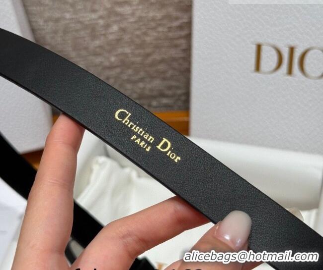 Top Design Dior Suede Belt 2cm with Strass CD DR031701 Black 2026