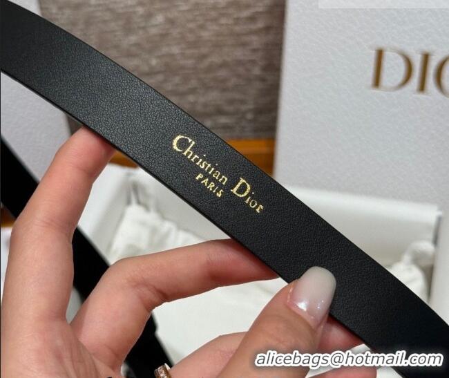 Best Price Dior Suede Belt 2cm with Pearls CD DR031702 Black 2026