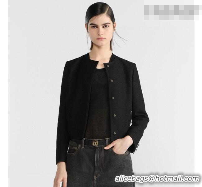 Best Price Dior Smooth Leather Belt 2.5cm with Circle CD Buckle DR031704 Black/Silver 2026