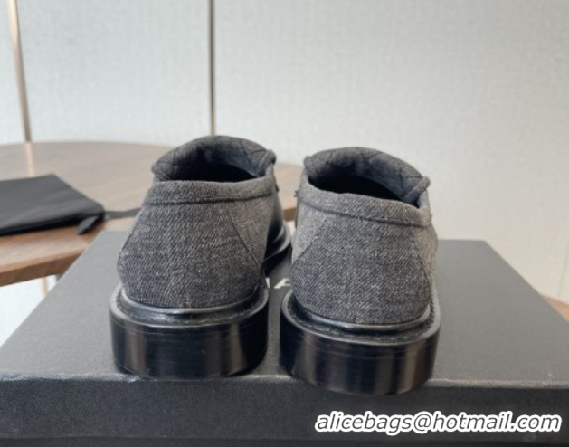 Luxurious Chanel Cotton Mocassins Loafers G47119 Black 2026