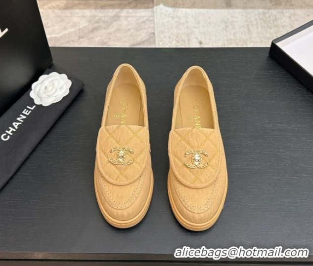 Best Product Chanel Corduroy Mocassins Loafers G47119 Brown 2026