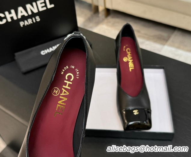 Best Grade Chanel Pumps in Lambskin & Patent Calfskin 9cm Heel G47203 Black Spring Summer 2026