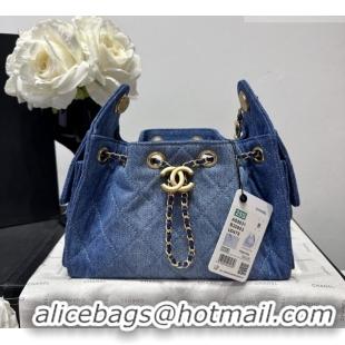 Top Quality Chanel 25 Mini Hobo Handbag in Denim AS5631 Blue 2026