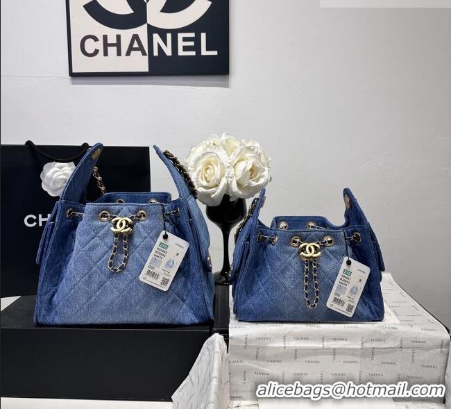 Top Quality Chanel 25 Mini Hobo Handbag in Denim AS5631 Blue 2026