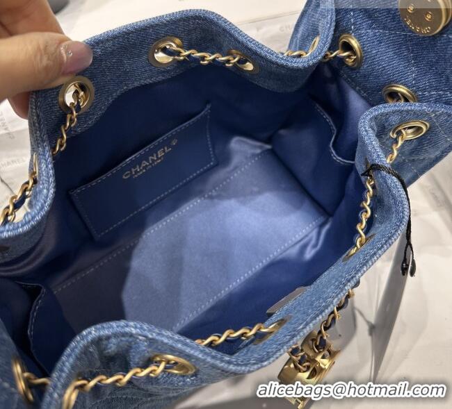 Top Quality Chanel 25 Mini Hobo Handbag in Denim AS5631 Blue 2026