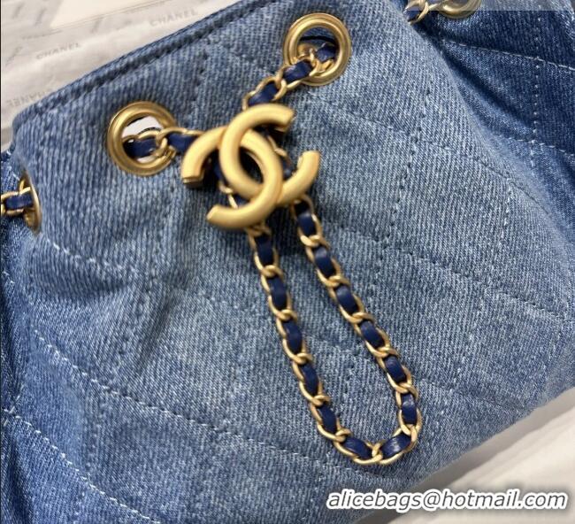 Top Quality Chanel 25 Mini Hobo Handbag in Denim AS5631 Blue 2026