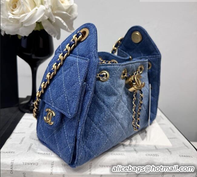 Top Quality Chanel 25 Mini Hobo Handbag in Denim AS5631 Blue 2026